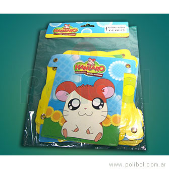 Guirnalda de cartón de Hamtaro