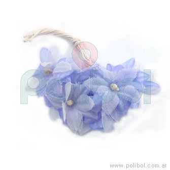 Ramito de flor de tela color lila x 12 |023808| - Polibol