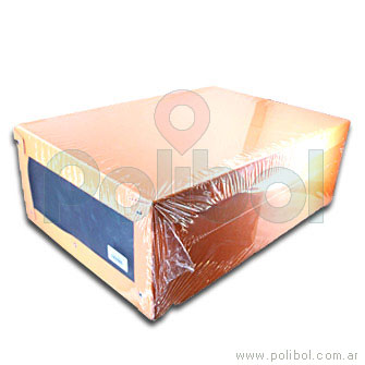 Caja de cartón texturado con pizarra 13x21x14cm.