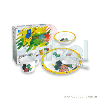 Set infantil de melamina