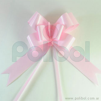 Moño rápido brillante rosa