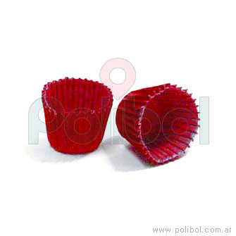 Pirotines Cupcake color rojo
