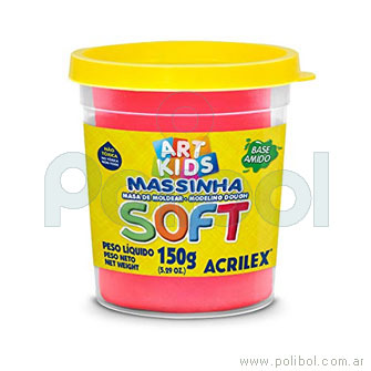 Masa Soft Rojo Fluo