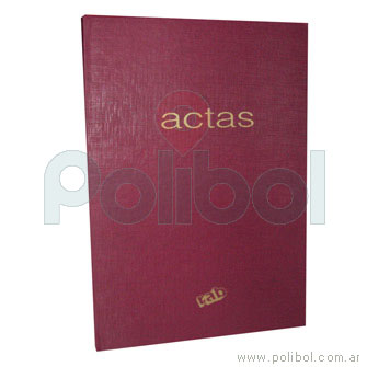 Libro de actas corona 2 manos