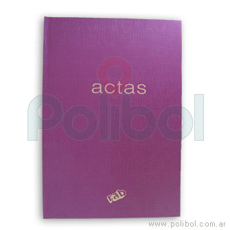 Libro de actas corona 3 manos