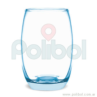 Vaso bombé 450 ml azul