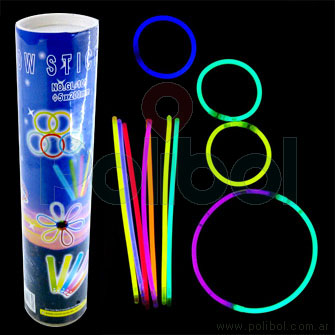 Pulseras luminosas Glow Stick x 100