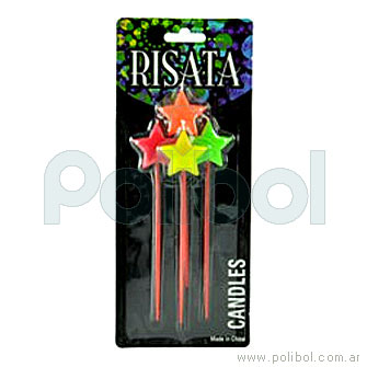 Velas estrella neon