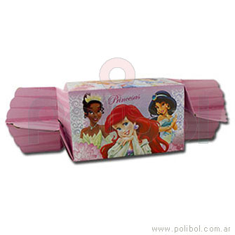 Caja con forma de caramelo Princesas