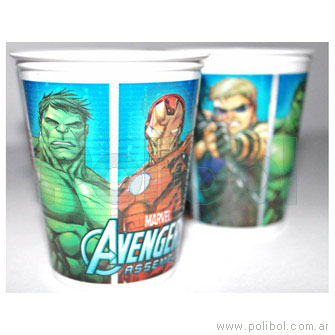 Vasos de plásticos Avengers