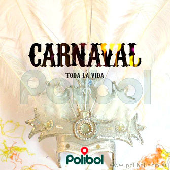 Corona de carnaval con 5 plumas.