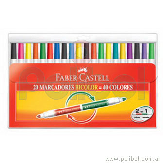 Marcadores Bicolor x20