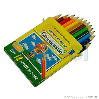 Lápices de colores cortos x 12