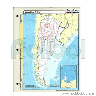 Mapa Argentina Político n3 x5