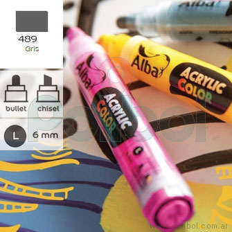 Marcador Acrylic Color Gris 489