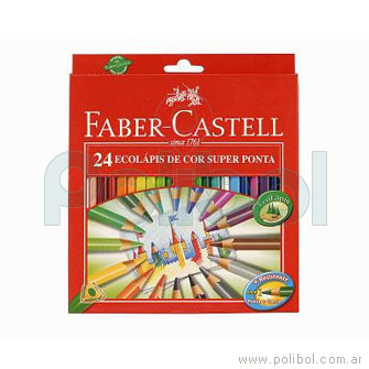 Lápices de colores con punta gruesa y largos x24