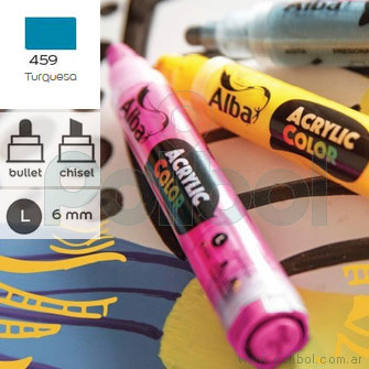 Marcador Acrylic Color Turquesa 459