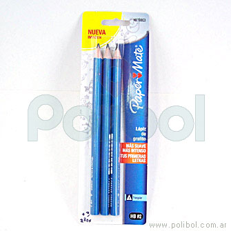 Lápiz de grafito triangular por 3