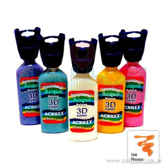 Dimensional 3D acqua durazno