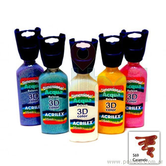 Dimensional 3D acqua caramelo 35 ml.