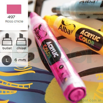 Marcador Acrylic Color Rosa Chicle 497