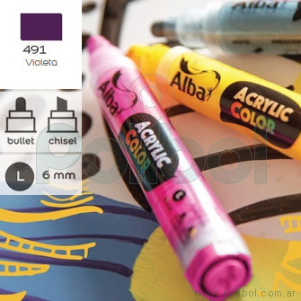 Marcador Acrylic Color Cyan 444