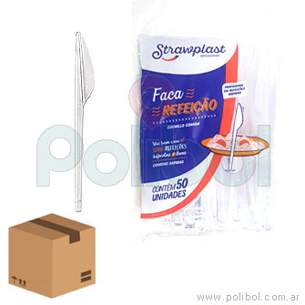 Cuchillo para comida cristal x 1000