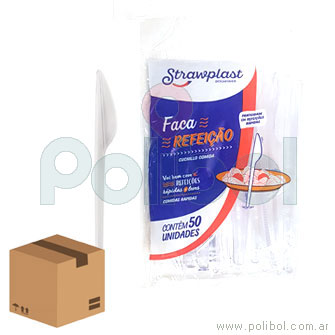 Cuchillo para comida blanco x 1000