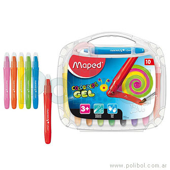 Crayones Gel Color'peps x 10