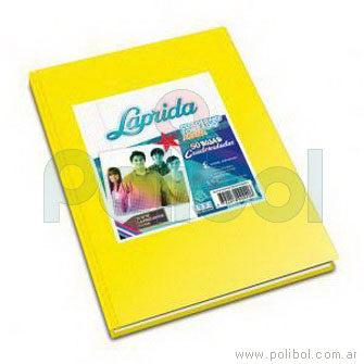 Cuaderno forrado de 50 hojas rayadas amarillo