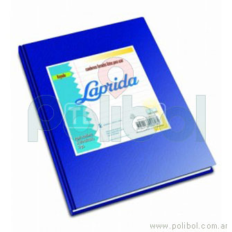 Cuaderno forrado de 50 hojas rayadas azul