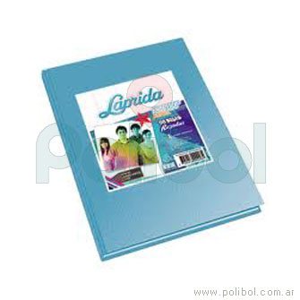 Cuaderno forrado celeste