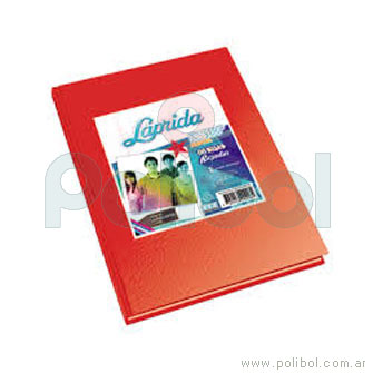 Cuaderno forrado rojo