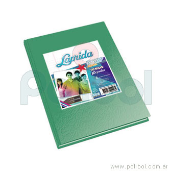 Cuaderno forrado verde