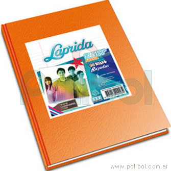 Cuaderno forrado naranja