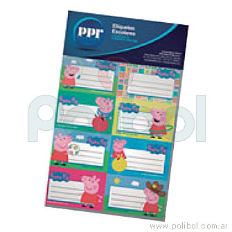 Etiquetas Peppa Pig x 16