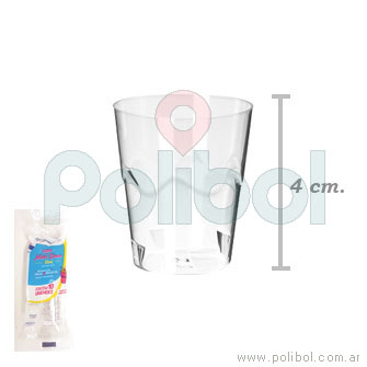 Vaso mini cristal x 10