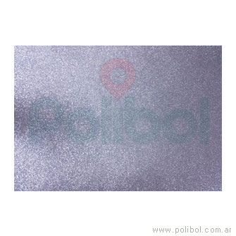 Goma eva glitter plata