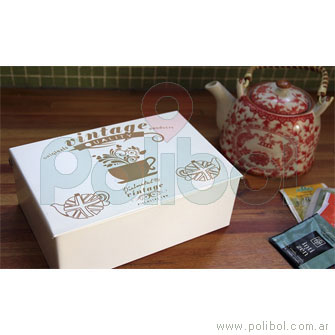 Caja de Té blanca