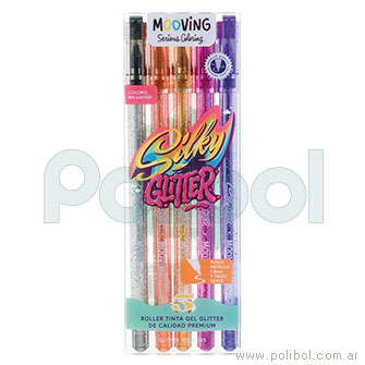 Roller Silky Glitter x 5