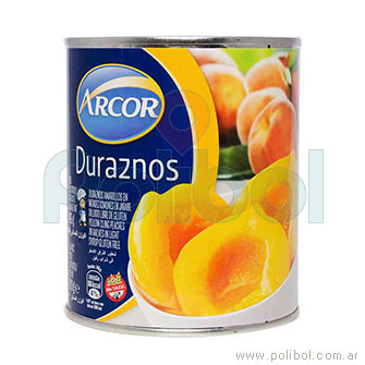 Duraznos en mitades