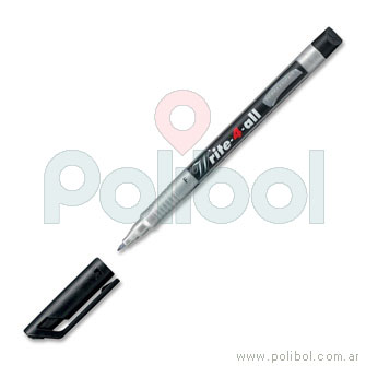 Marcador permanente negro Write-4-All