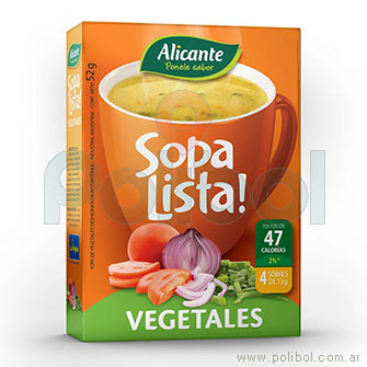 Sopa lista Vegetales