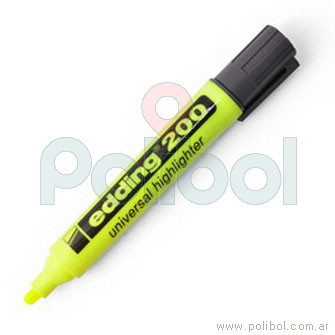 Resaltador fluorescente amarillo 200