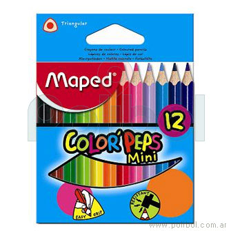 LAPICES DE COLORES STRONG MAPED EN CAJA X12