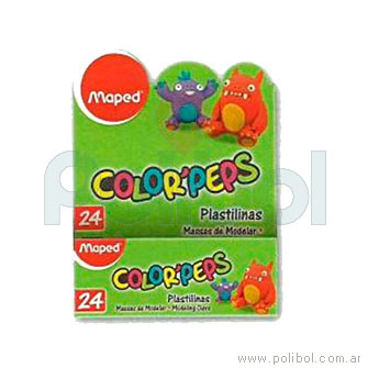 Plastilina surtidas Color 'Peps x24