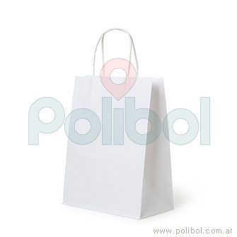 Bolsa de papel blanca