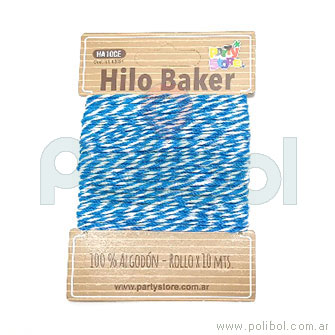 Hilo Blanco azul