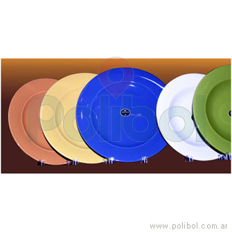 Plato playo color naranja