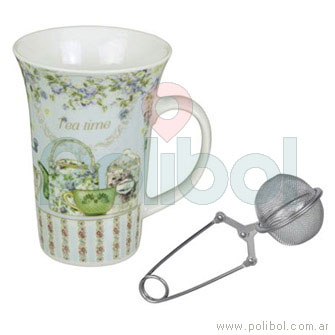 Jarro de té con colador